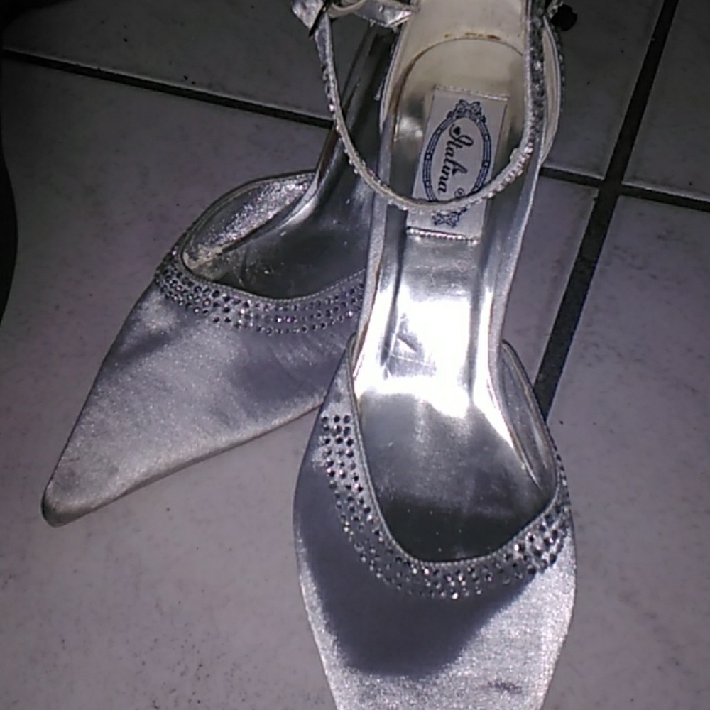 Silver shoes
